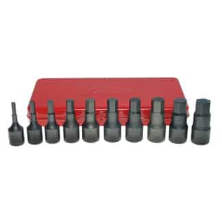 Koken 4012M/10 Inhex Bit Socket Set 10pc 1/2Dr 5-19mm