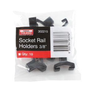 Toledo Socket Rail Holders 3/8In 10Pk