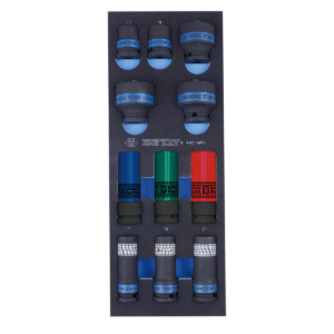 King Tony 9-4401MPV - 11 Piece 1/2" Drive 6 Point Impact Socket Set for Trolley