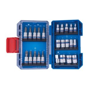 2547MR-EB: 47-Piece 1/4" Drive Socket Set with Adapters by King Tony