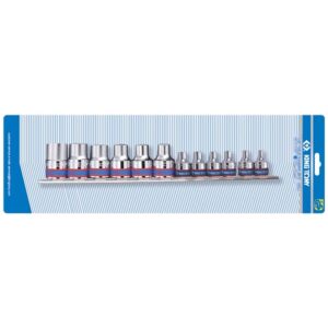 King Tony 12pc 3/8+1/2Dr Star Sockets On Rl
