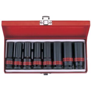 King Tony 1/2Dr 8pc Deep Imp.Socket Set Blk