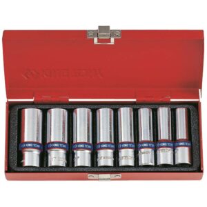 King Tony 8pc 3/8Dr Deep Socket Set 10-19mm