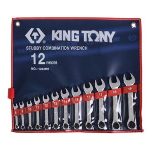 King Tony Stubby Ring & Open End Wrench Set 8-19mm
