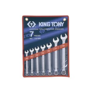King Tony Ring & Open End Wrench Set 10-19mm - 7pc