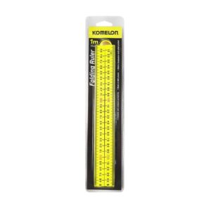 Komelon Folding Ruler High Viz - 1 Meter