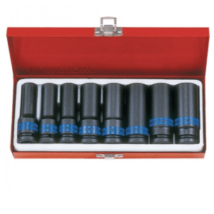 King Tony 1/2 Drive 8pc Deep Imp Socket St 12-24mm