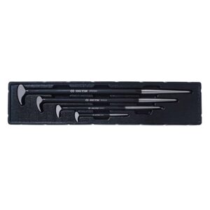 King Tony 4pc Rolling Head Pry Bar Set