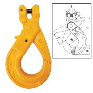 ITM G80 Clevis Self Locking Hook-7-8mm Chain