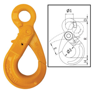 G80 Eye Self Locking Hook-7-8mm Chain