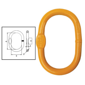 G80 Recessed Enlarged Master Link-Oblong-32-36mm Chain