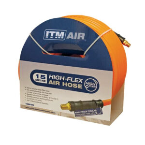 Air Hose 12.5mm(1/2in) x 15M Hybrid Polymer w/ Fittings