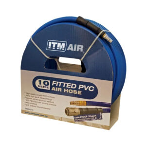 Air Hose 10mm(3/8in) x 20M PVC Air Hose w/ Couplers