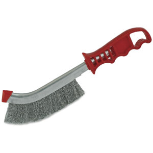 Wire Brush Red Handle - Steel Wire