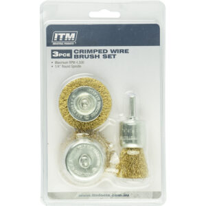 3 Piece Crimp Wire Brush Kit