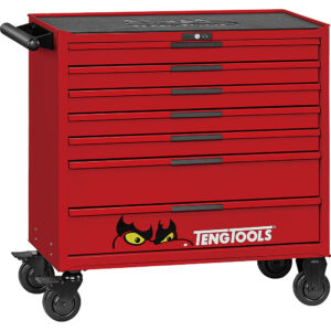 Teng Pro35™ 37” Roller Cabinet – 7 Drawers (Red)