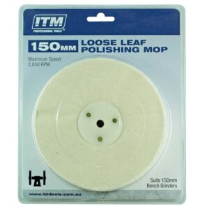 Polishing Mop Loose Leaf 50 Fold 150 x 25mm