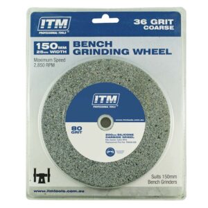 Grinding Wheel Aluminium Oxide 150 x 25mm 36 Grit Coarse
