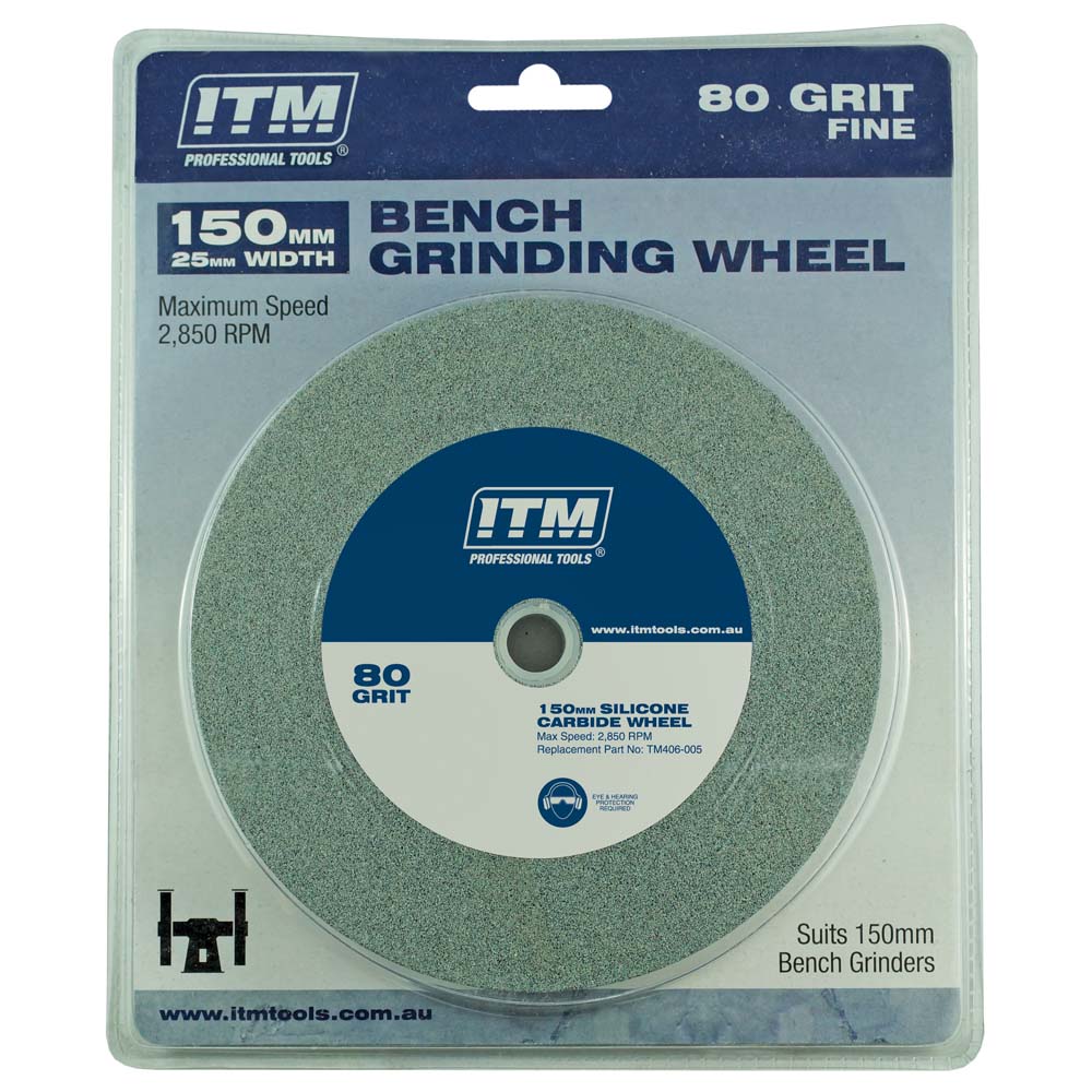 Grinding Wheel Silicone Carbide 150 x 25mm 80 Grit Fine