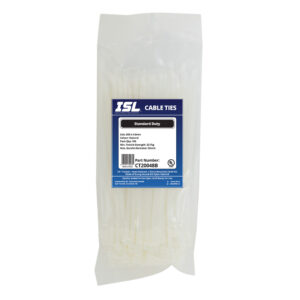 ISL 200 x 4.8mm Nylon Cable Tie - Nat. - 100pk