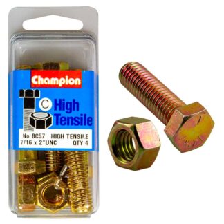 Champion 2in x 7/16in Bolt And Nut Ω - GR5
