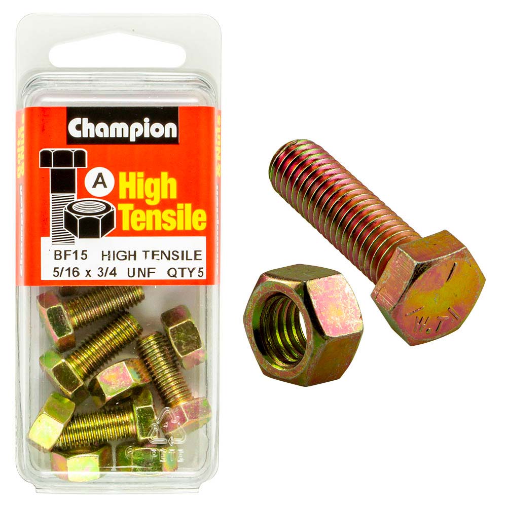 Champion 3/4in x 5/16in Set Screw & Nut (A) - GR5
