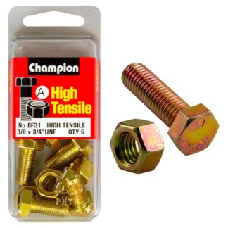 Champion 3/4in x 3/8in Set Screw & Nut (A) - GR5