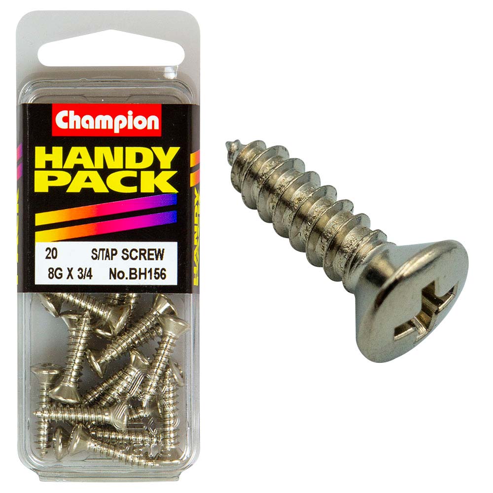 Champion 8G x 3/4in S/Tap Set Screw - Raised HD