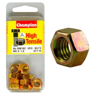 Champion M8 x 1.00  Hex Nut (A) - GR8.8
