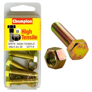 Champion M8 x 35 x 1.00 Set Screw & Nut (B) - GR8.8