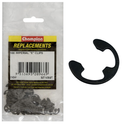 Champion E-Clip Suit 1/4 Shaft -100pk