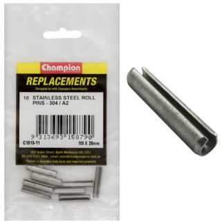 Champion 5mm x 26mm Stainless Roll Pin 304/A2 -10pk