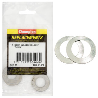 Champion 25/32in x 1-5/16in x 0.006in Shim Washer -12pk**