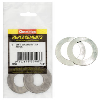 Champion 1in x 2in x 0.006in Shim Washer -6pk**