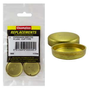 Champion 1-1/2in Brass Expansion (Frost) Plug -Cup Type -3pk