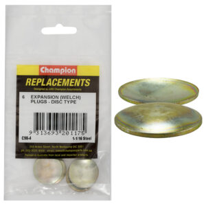 Champion 1-1/16in Expansion (Frost) Plug-Lens/Disc Type -6pk