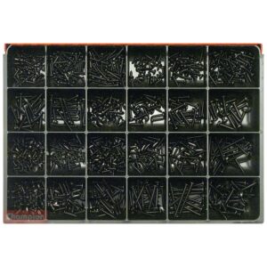 Champion Master Kit  830pc Self Tap Screw Asst(Black Zinc)
