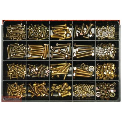 Champion Master Kit 431pc Metric Bolt  Set Screw & Nut Asst