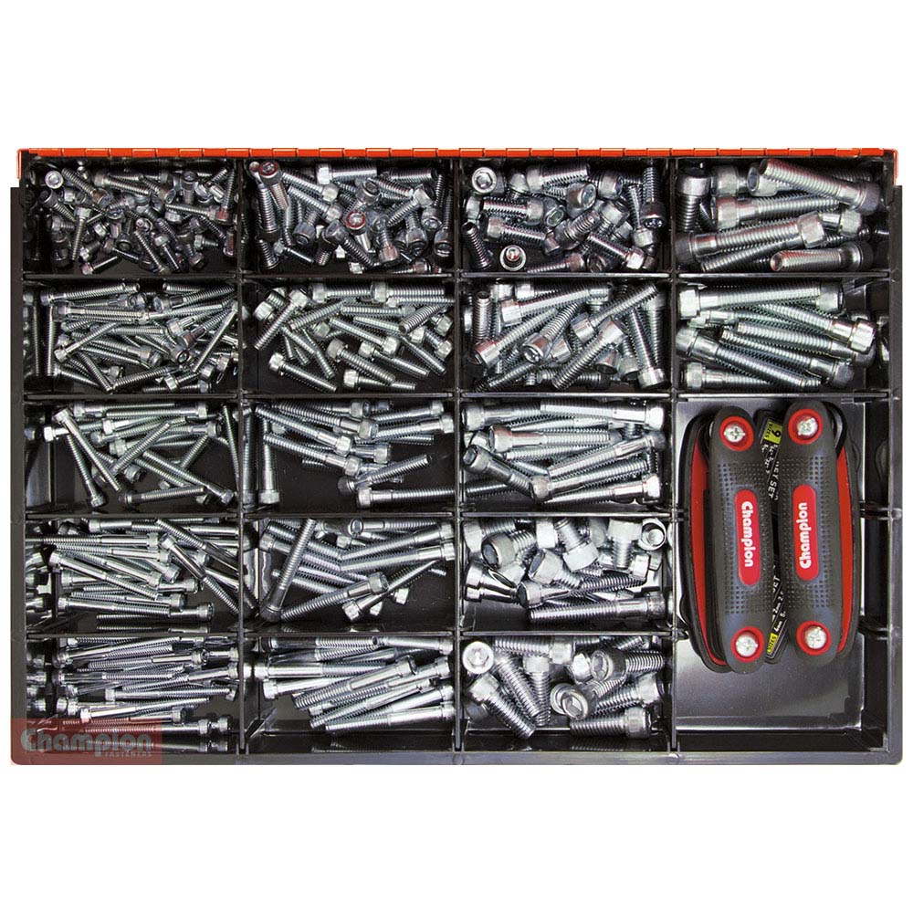 Champion Master Kit 491pc H/Tensile Socket Head Cap Screw