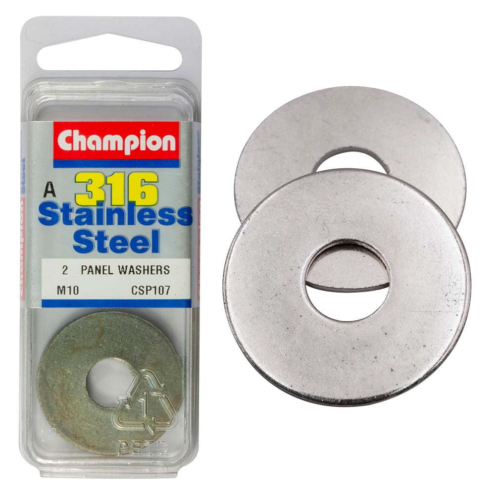Champion 10mm Panel Washer - 316/A4 (A)