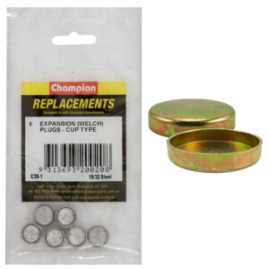 Champion 1 - 5/8in Steel Welsh Plug - 10pk