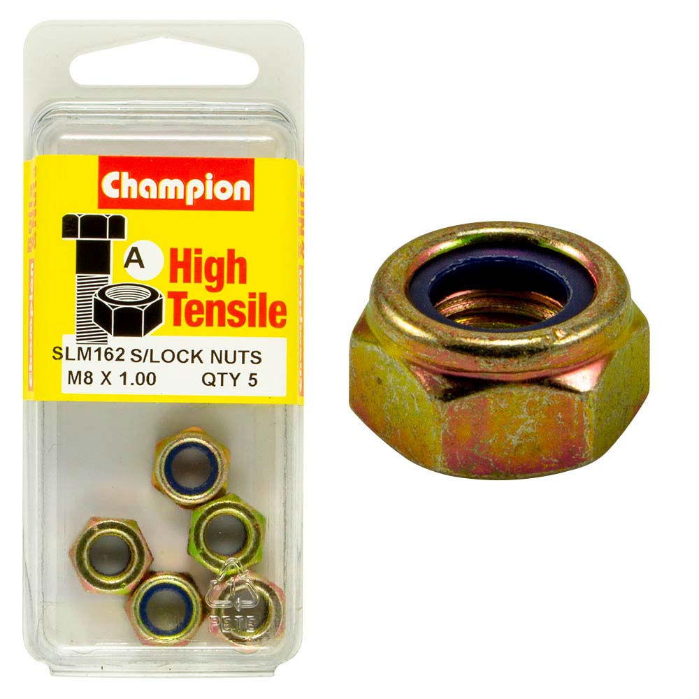Champion Nyloc Nut M8 x 1.00 (A) - GR8.8