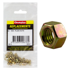 Champion M8 x 1.00 Hexagon Nuts (Fine) - 25pk**