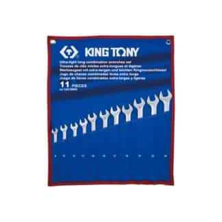 King Tony 11PC Ultra-Long Combination Wrench Set (8–24mm)