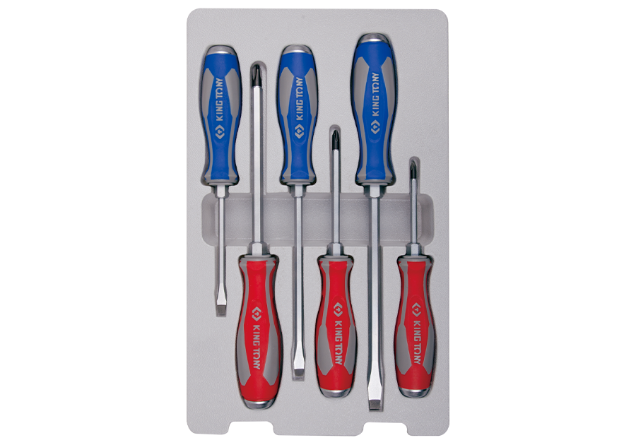 King Tony 6 PC. Go Thru Screwdriver Set