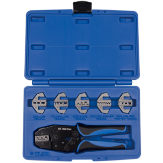 King Tony 7 PC. Interchangeable Ratchet Crimping Tool Set