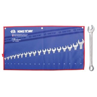 King Tony King Tony 18Pc R/Oe Wrench Set Tet Pouch 6-24Mm