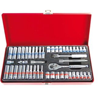 King Tony King Tony 48Pc 1/4Dr Met/Imp Socket Set