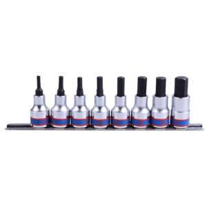 King Tony King Tony 3/8"Dr H3-H12 Hex Sockets 8 Pces On Rail