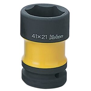 Koken PW8P Impact Rear Wheel Nut Socket 1Dr 41 x 21mm Yellow